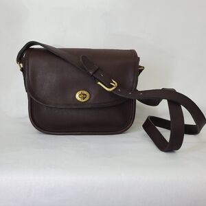Vintage Coach 1980s NYC Collegiate Brown Bag